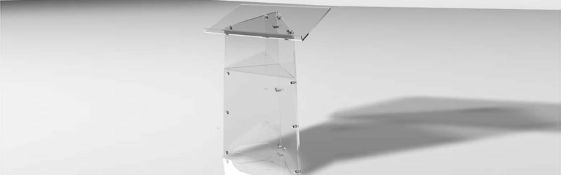acrylic podium