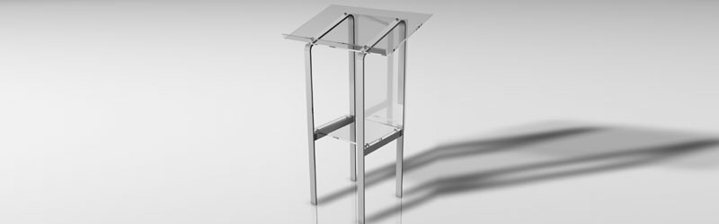 acrylic podium